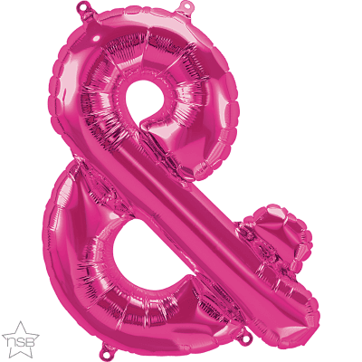 16 IN FOIL AMPERSAND MAGENTA AIR FILLED 1CTP