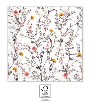 MODERN BRNCHES 3-PLY PAPER NAPKINS 33X33CM