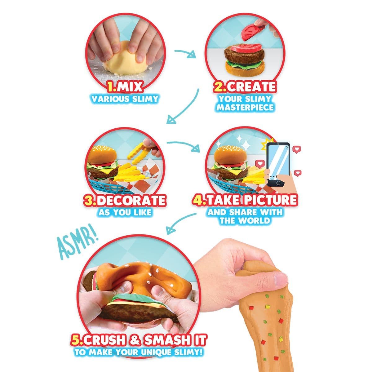 SLIMY DIY FAST FOOD COLLECTION HAMBURGER