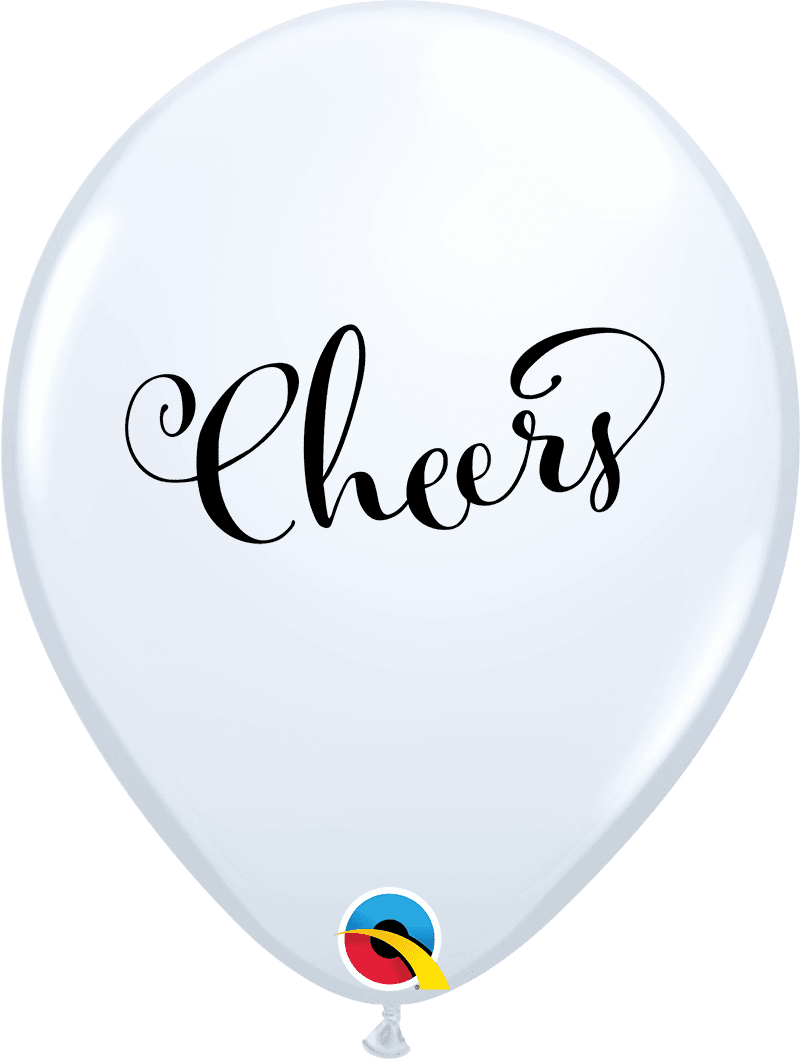 11 INCH LATEX RND CHEERS 50CTP