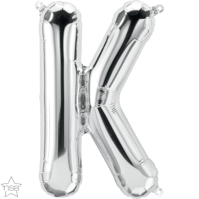 16 IN FOIL SILVER LETTER K AIR FILLED 1CTP