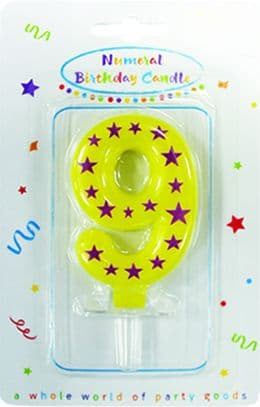 CANDLES BIRTHDAY NUMBER 9 1CTP