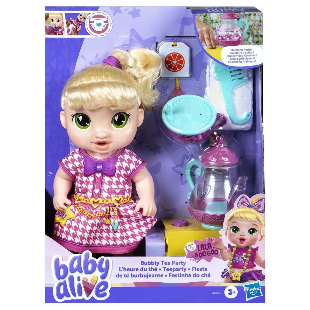 BABY ALIVE BUBBLY TEA PARTY BLONDE LALA GOOGOO