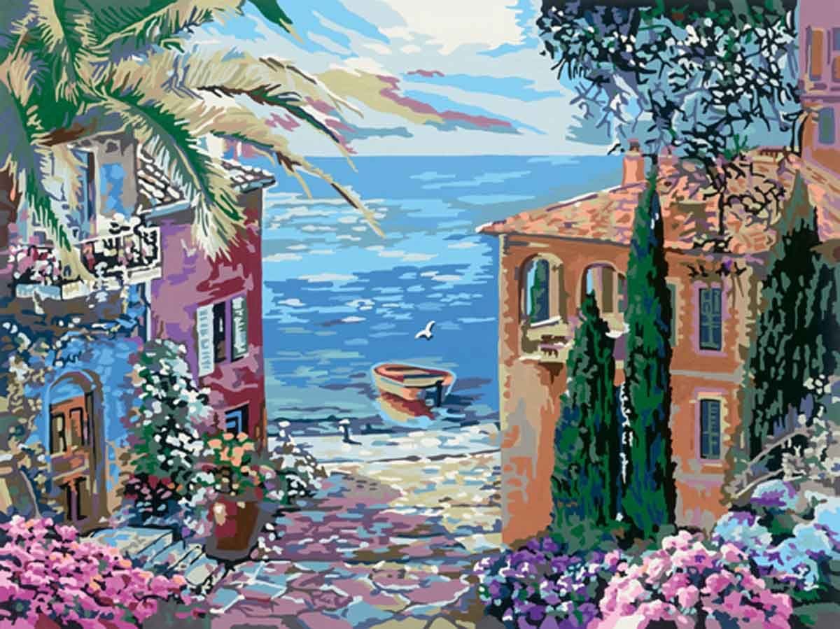 RAVENSBURGER CREART CANVAS MEDITER LANDSCAPE