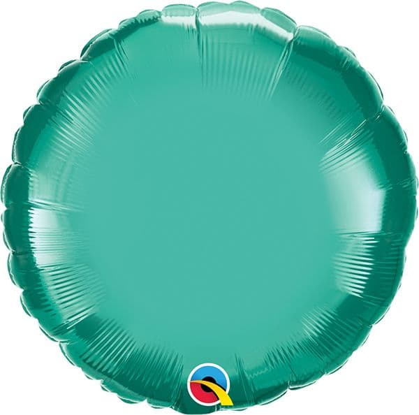 18 INCH FOIL RND CHROME GREEN 1CTP