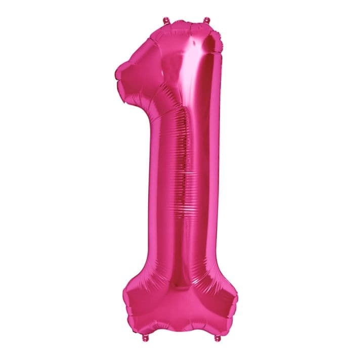 37 INCH AIR-HELIUM PINK FOIL BALLOON 1 1CTP