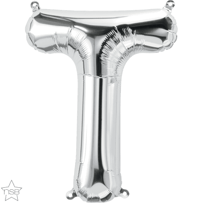 16 IN FOIL SILVER LETTER T AIR FILLED 1CTP