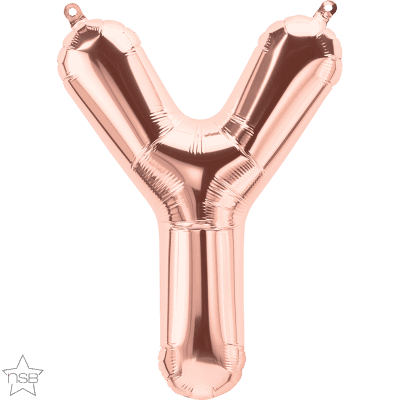34 INCH FOIL ROSE GOLD LETTERS 1CTP