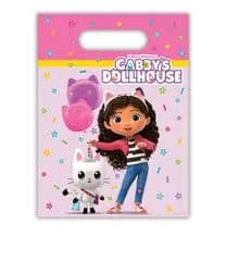 GABBYS DOLLHOUSE PLASTIC PARTY BAG 6CT