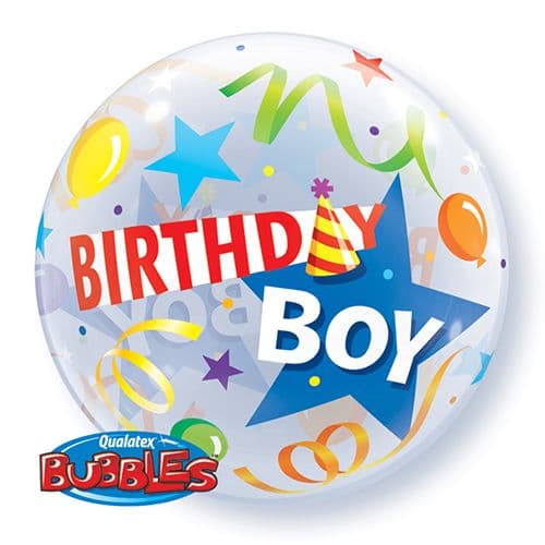 22 INCH SINGLE BUBBLE BDAY B P HAT 1CTP