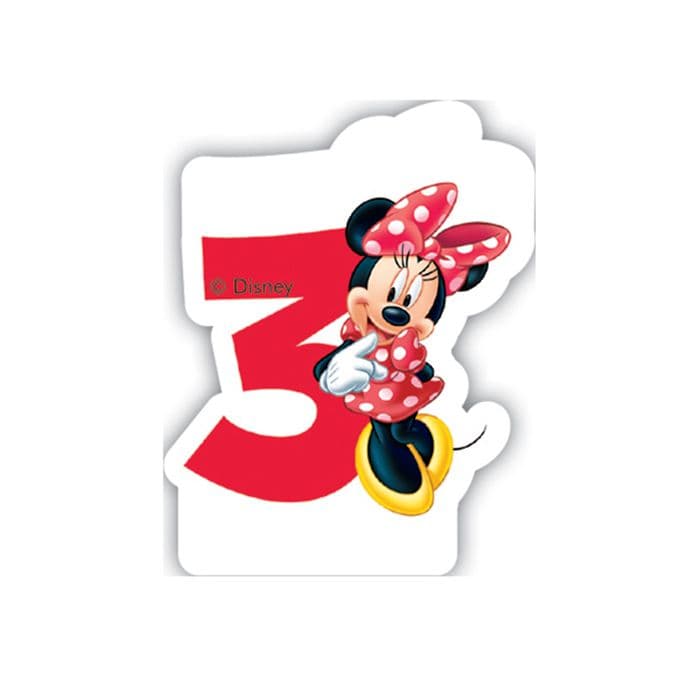 MINNIE HAPPY HELPERS CANDLE NO3 1CT