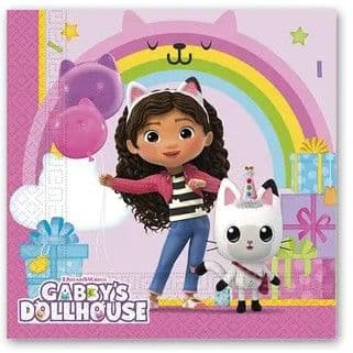 GABBYS DOLLHOUSE 2PLY PAPER NAPKINS 33X33CM 20CT