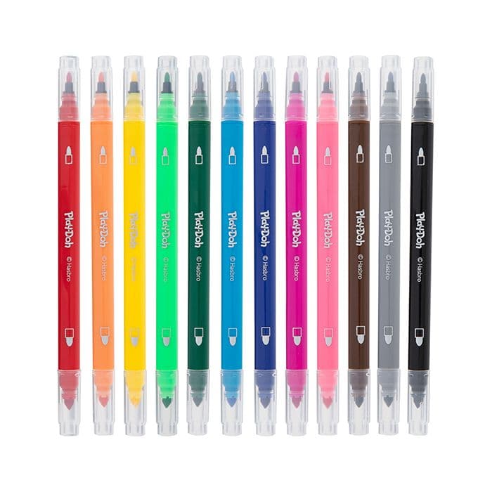Playdoh 12 Double Ended Felt Tip Pens