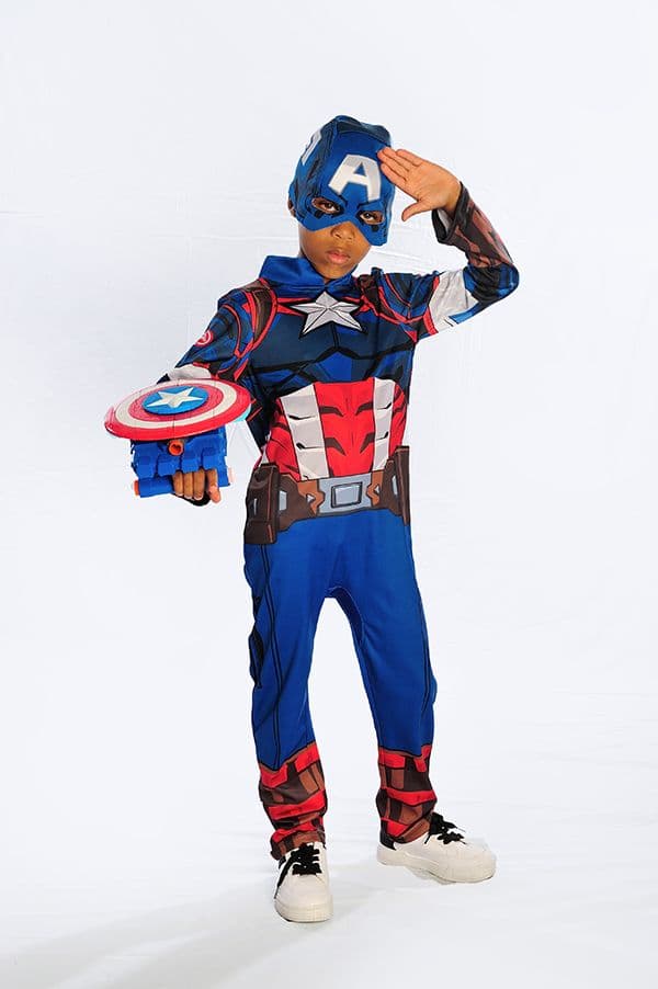 CAPTAIN AMERICA DRESS UP AGE 7 8 1CT