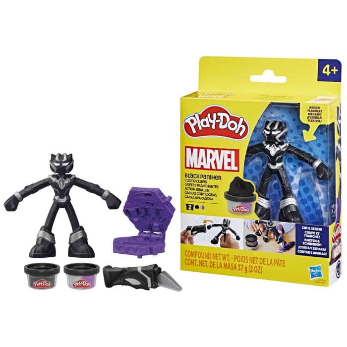 PLAY DOH BLACK PANTHER CUTTING CLAWS