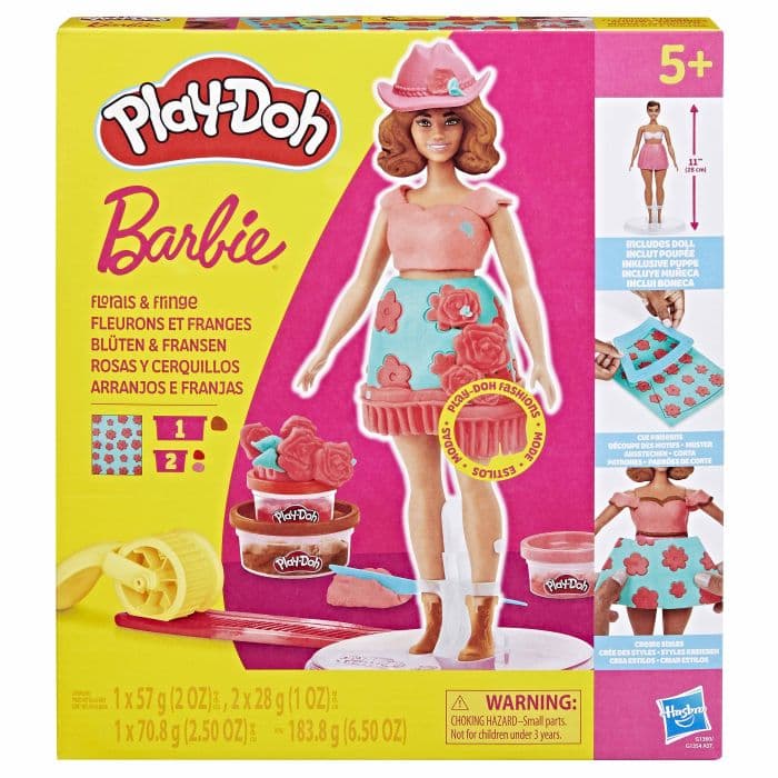 PLAY DOH BARBIE FLORALS AND FRINGE COWBOY
