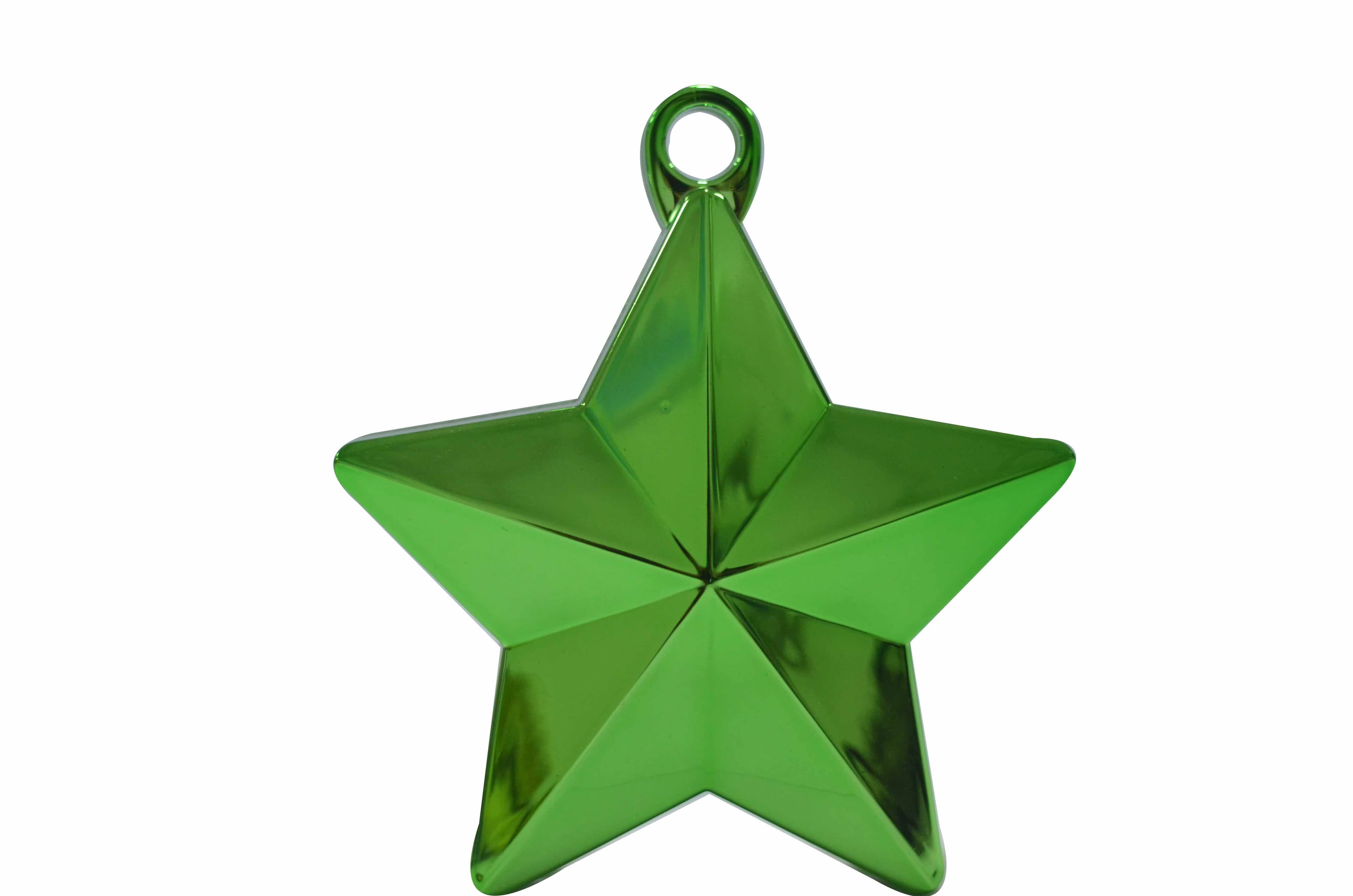 BALLOON WEIGHT STAR GREEN 28G 1CTP