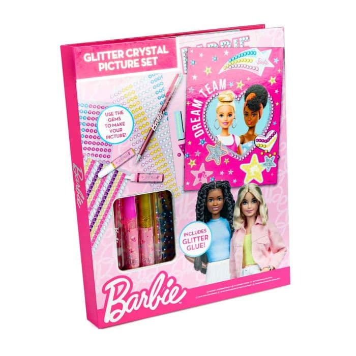BARBIE CORE GLITTER METALLIC CRYSTAL PICTURE SET