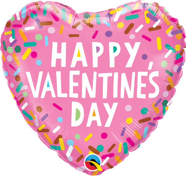 18 INCH FOIL VALENTINES SPRINKLES 1CTP
