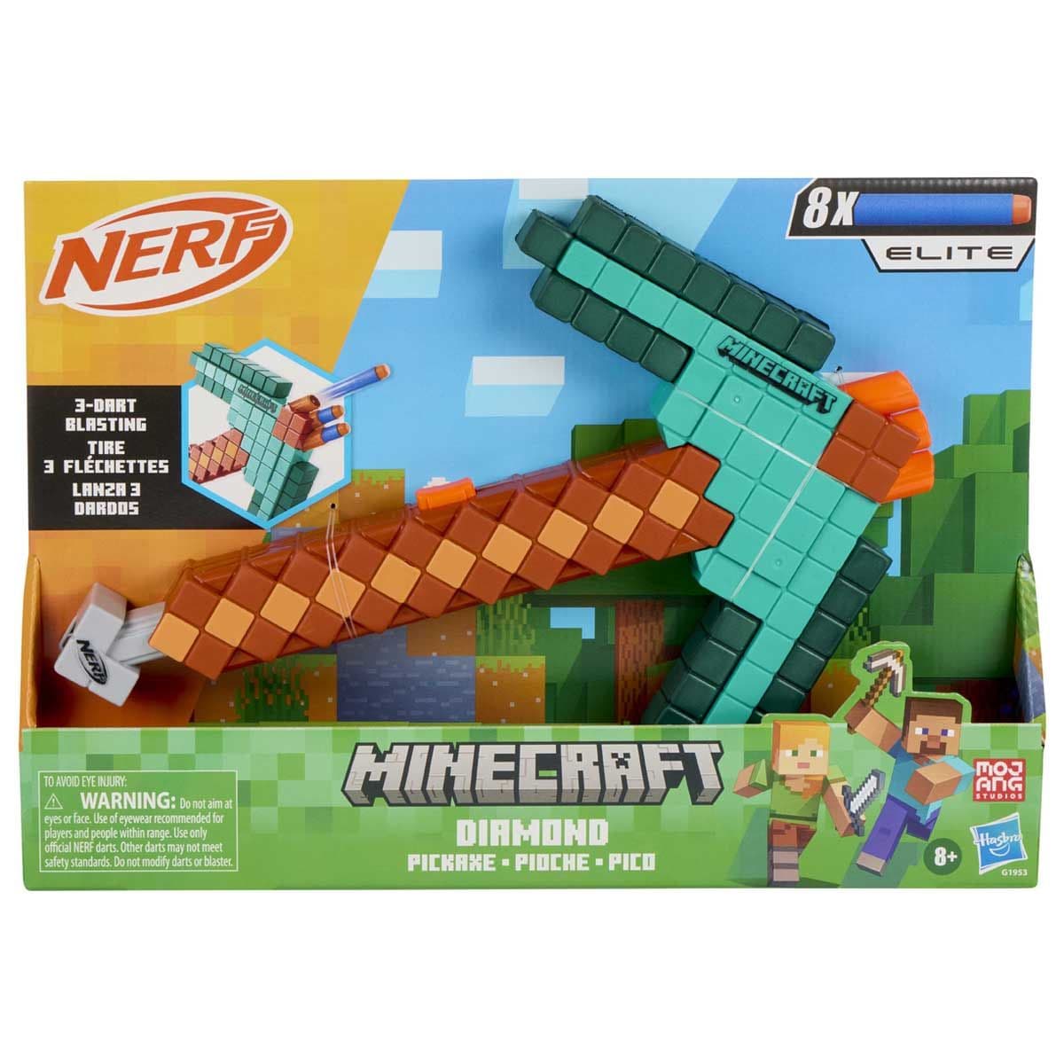 NERF MINECRAFT DIAMOND PICKAXE