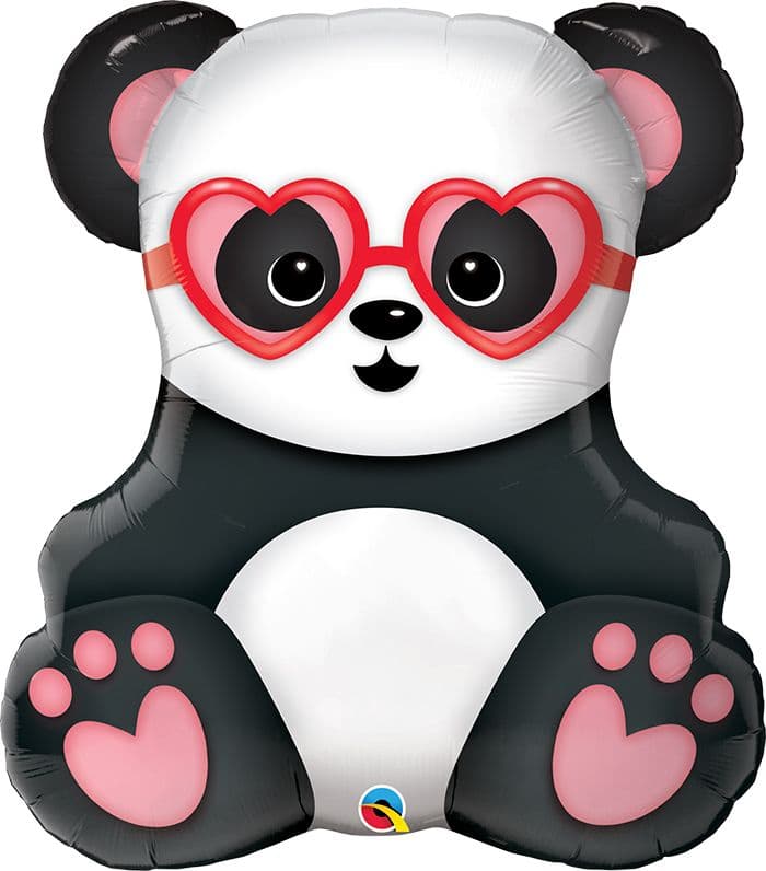 32 INCH FOIL SHAPE SW LOVESTRUCK PANDA BEAR 1CTP