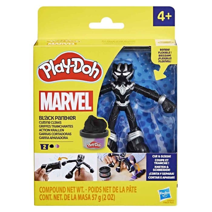 PLAY DOH BLACK PANTHER CUTTING CLAWS