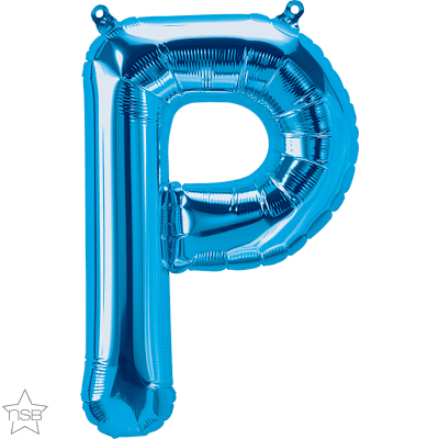 16 IN FOIL BLUE LETTER P AIR FILLED 1CTP