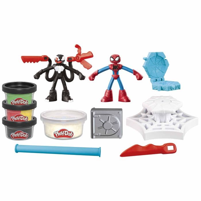 PLAY DOH SPIDER MAN LAUNCH AND SLICE BATTLE