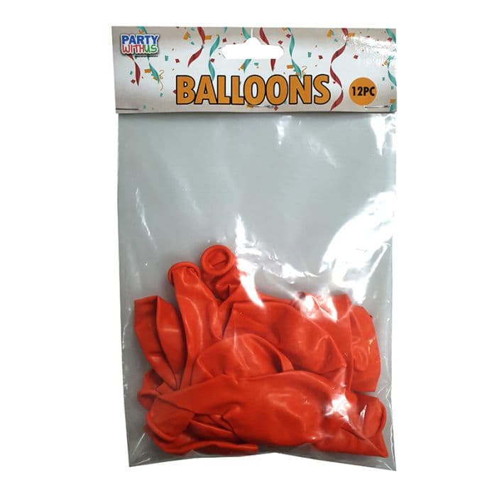 12 INCH LATEX STANDARD BALLOONS