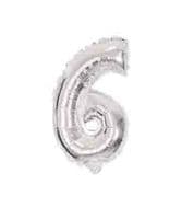 37 INCH AIR-HELIUM SILVER FOIL BALLOON 6 1CTP