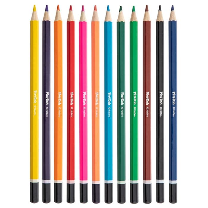 PLAY DOH 12 COLOURED PENCILS