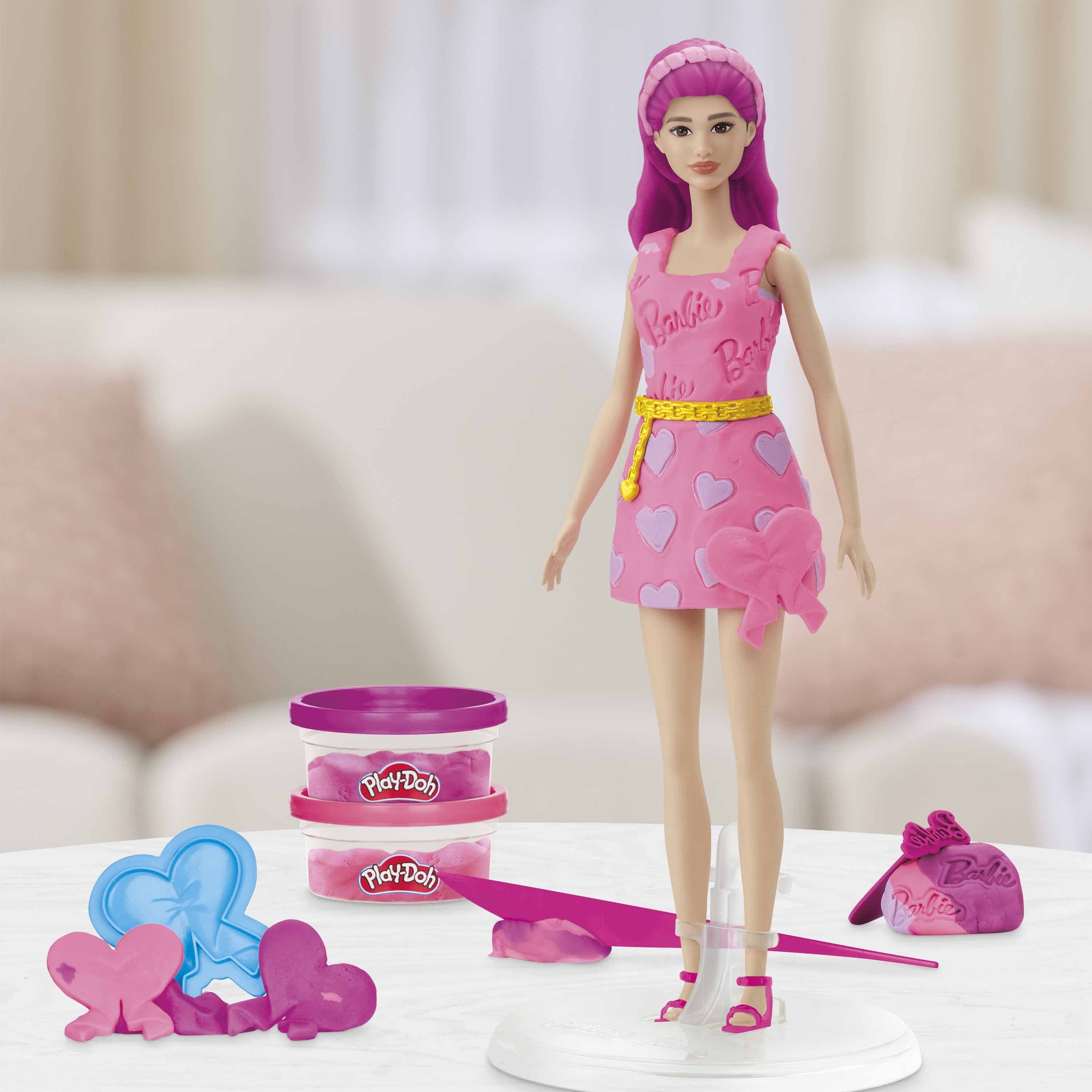 PLAY DOH BARBIE HEARTS AND HAIR PINK