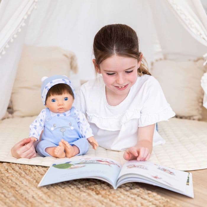 Tiny Treasures Blue Bear Baby Doll