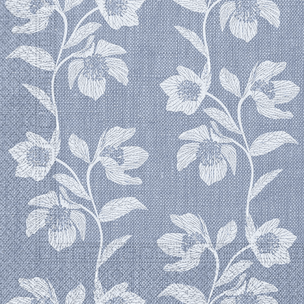 NAPKINS 3PLY 333CM TEXTURE TURQUOISE FLOWERS 20CT