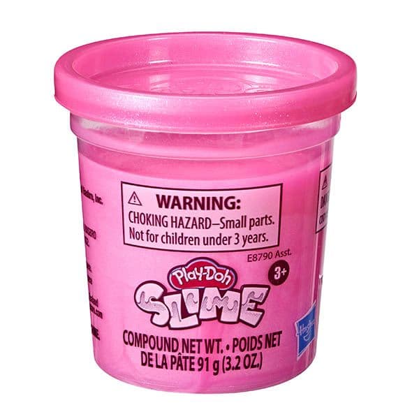 PLAY DOH SLIME SINGLE CAN METALLIC PINK