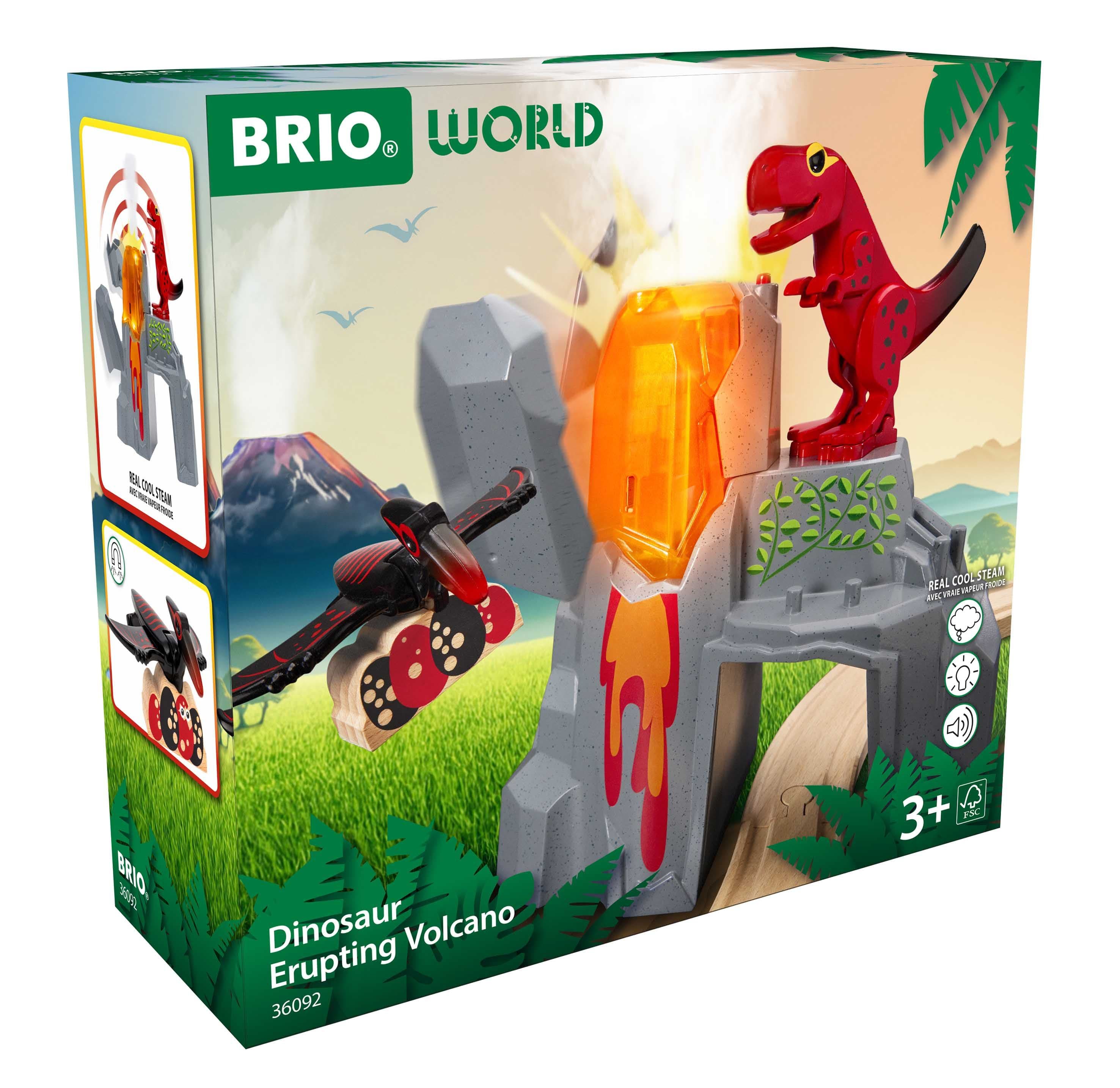 BRIO DINOSAUR ERUPTING VOLCANO