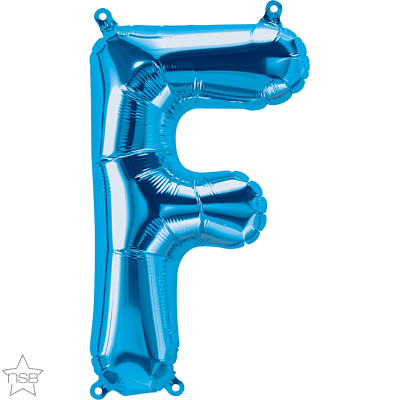 16 IN FOIL BLUE LETTER F AIR FILLED 1CTP