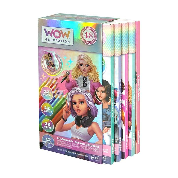 Wow Generation Set 36 Coloured Pencils W Notebook