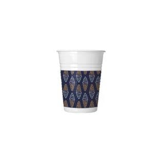 NEON PLASTIC CUPS 200ML 8CT