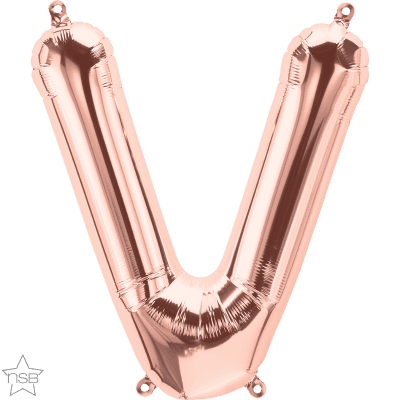 34 INCH FOIL ROSE GOLD LETTERS 1CTP