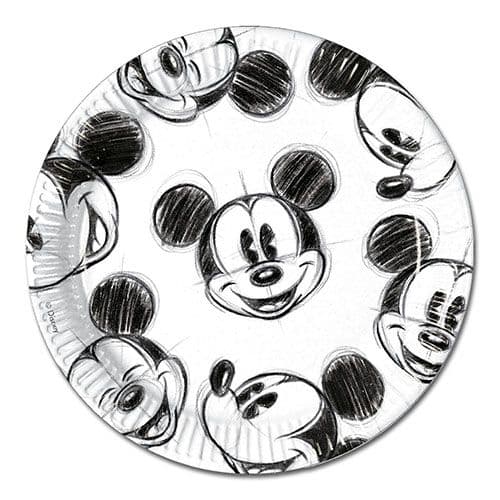 MICKEY FACES PAPER PLATES LARGE 23CM 25CT