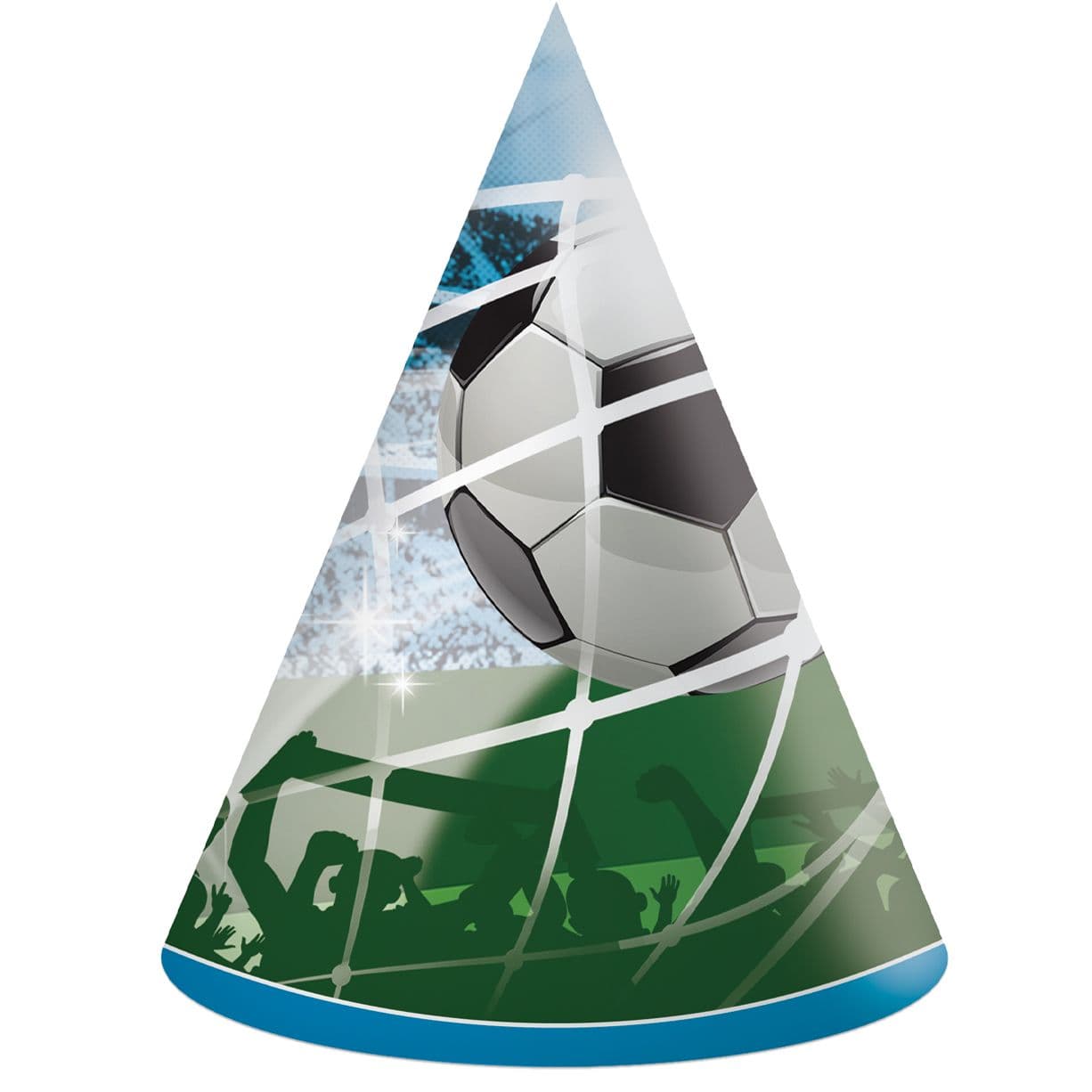SOCCER FANS PAPER HATS 6CT