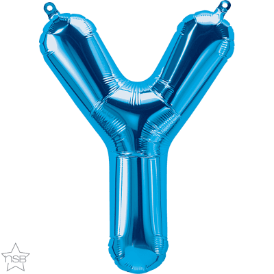 16 IN FOIL BLUE LETTER Y AIR FILLED 1CTP