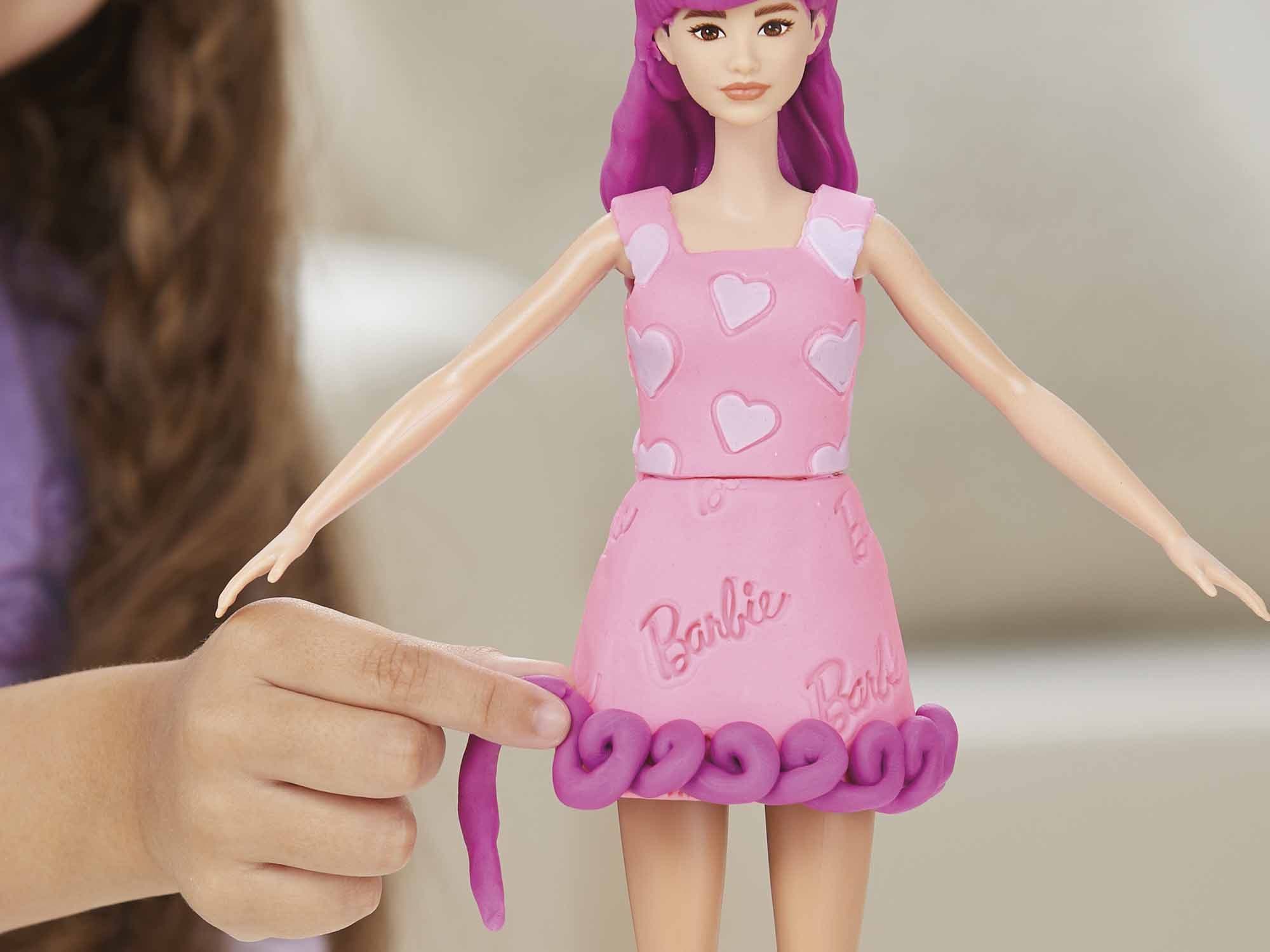 PLAY DOH BARBIE HEARTS AND HAIR PINK