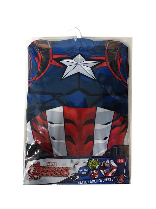 CAPTAIN AMERICA DRESS UP AGE 7 8 1CT