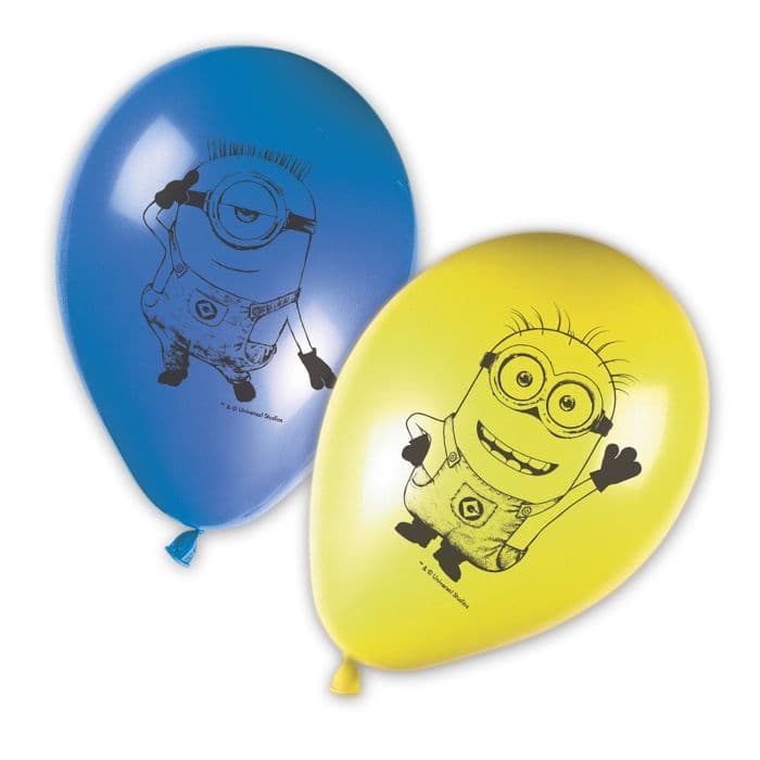11 INCH LATEX RND MINIONS RISE OF GRU 8CT