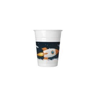Astronaut Plastic Cups 200ml 8ct