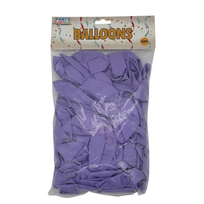 12 INCH LATEX STANDARD LILAC 100CTP - 2.8G