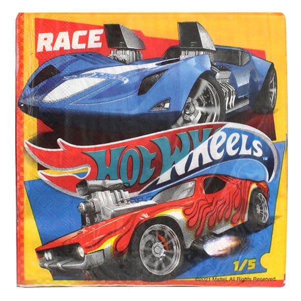 HOT WHEELS-TWO-PLY PAPR NAPKIN 33X33CM 20CT