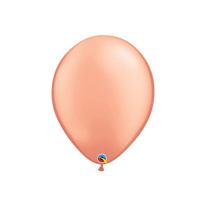 16 INCH LATEX PLAIN ROUND ROSE GOLD 50CTP
